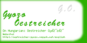 gyozo oestreicher business card